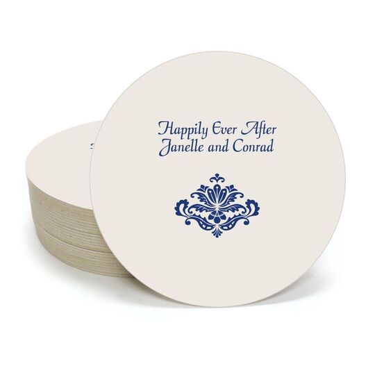Simply Ornate Scroll Round Coasters